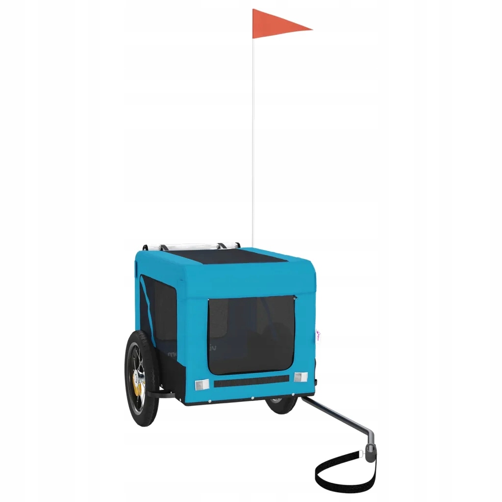 Levně Přívěs na kolo pro zvířata modro-černý 54,5 x 120 x 53 cm