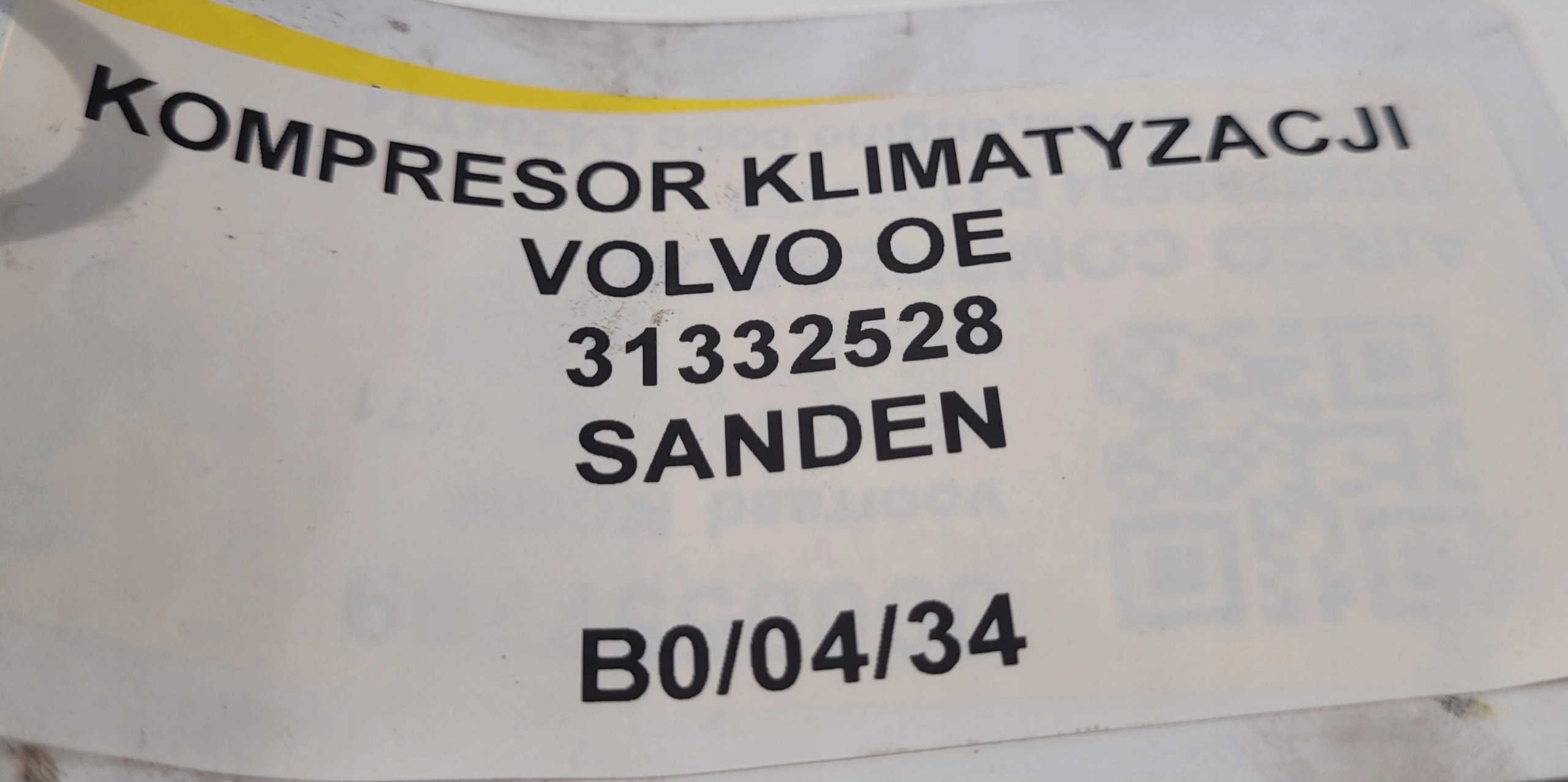kompresor klimatizaci VOLVO OE 31332528