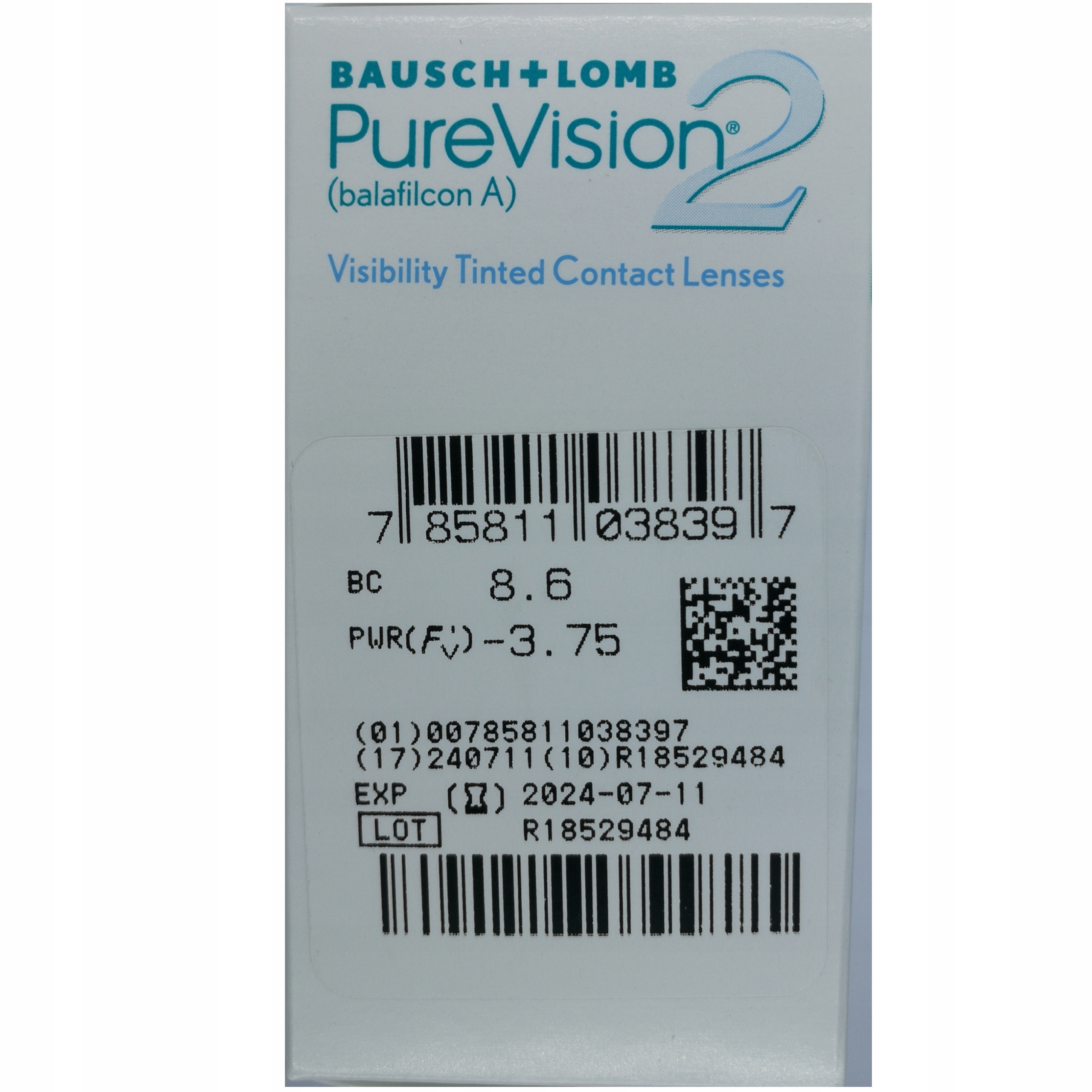 PureVision Pure Vision 2hd 6sz EAN 785811038014 ежемесячные линзы