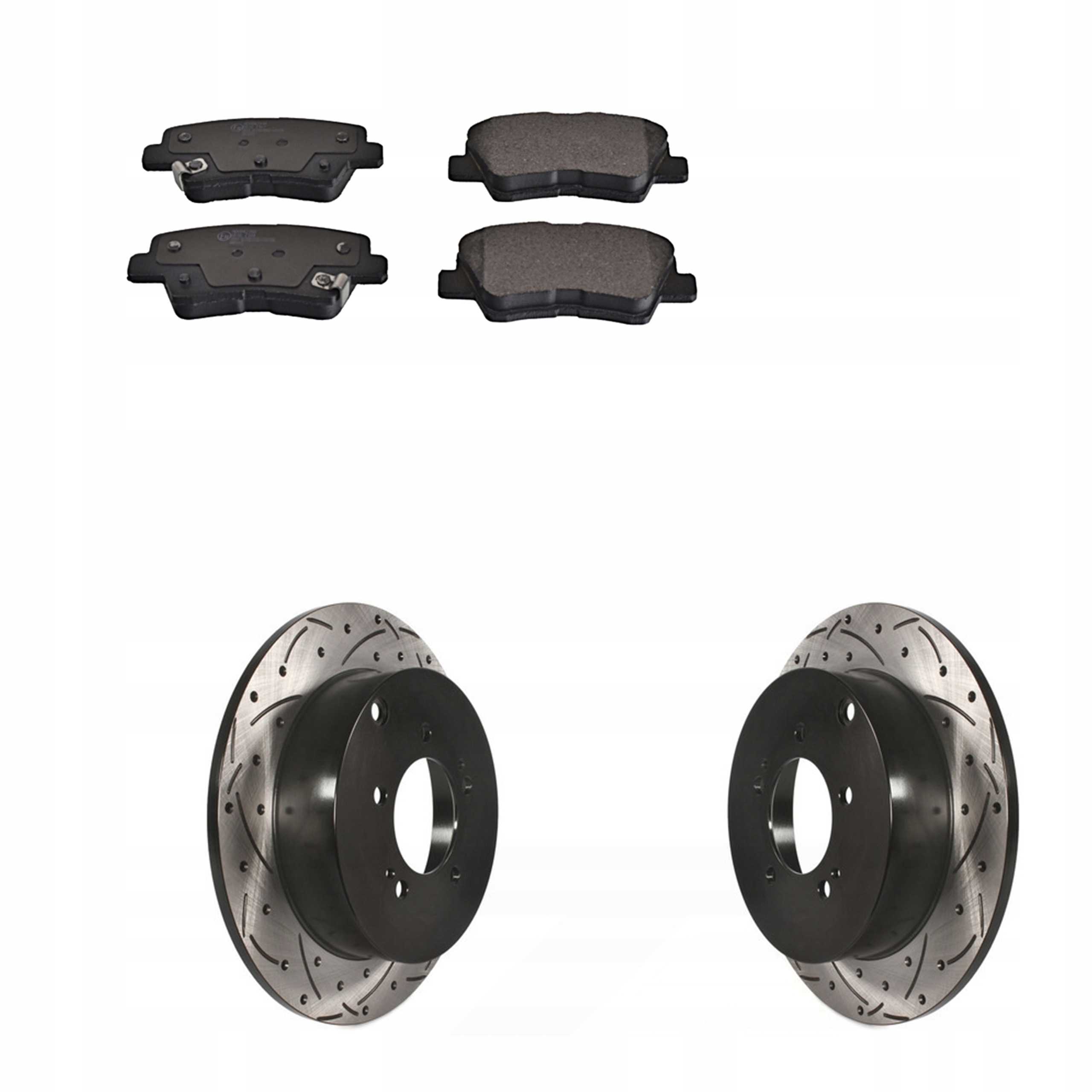 Kotouče s výřezem pro sport zadní brzdové destičky Hyundai i30 II Kia Ceed 2 -epb