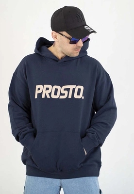 Mikina Prosto S kapucí Big Log navy