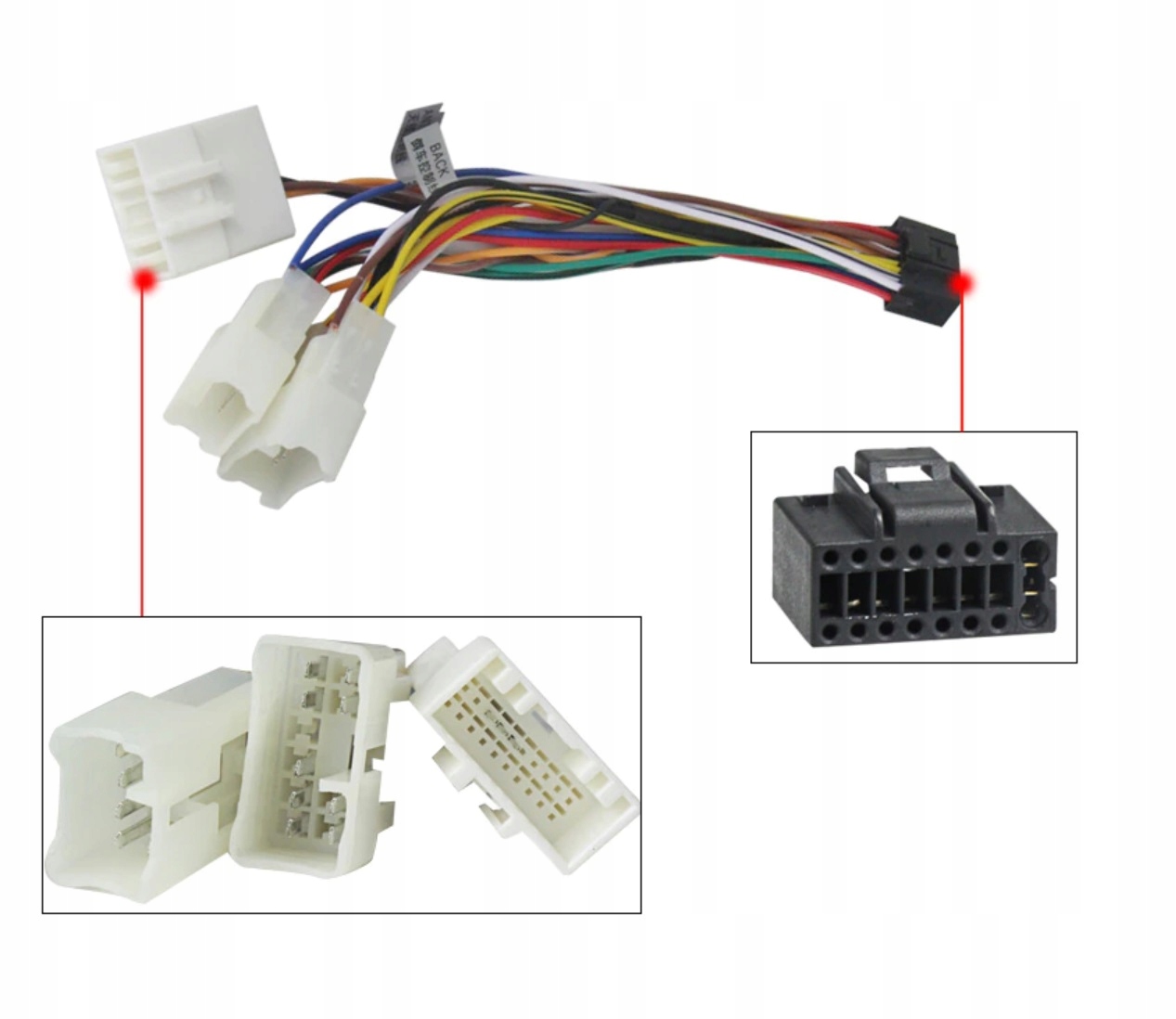 16 PIN KOSTKA POŁĄCZENIOWA DO TOYOTA RADIA ANDROID Model 16 PIN KOSTKA POŁĄCZENIOWA DO TOYOTA