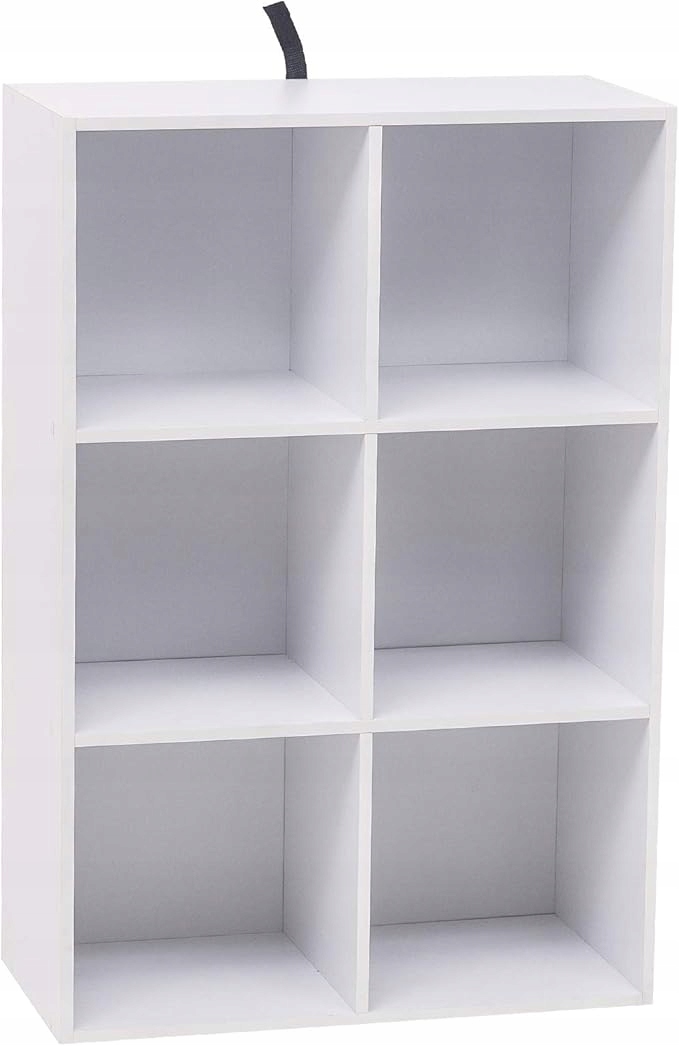 Regał Woltu 60 cm x 89 cm x 29 cm biały Półka Na Książki