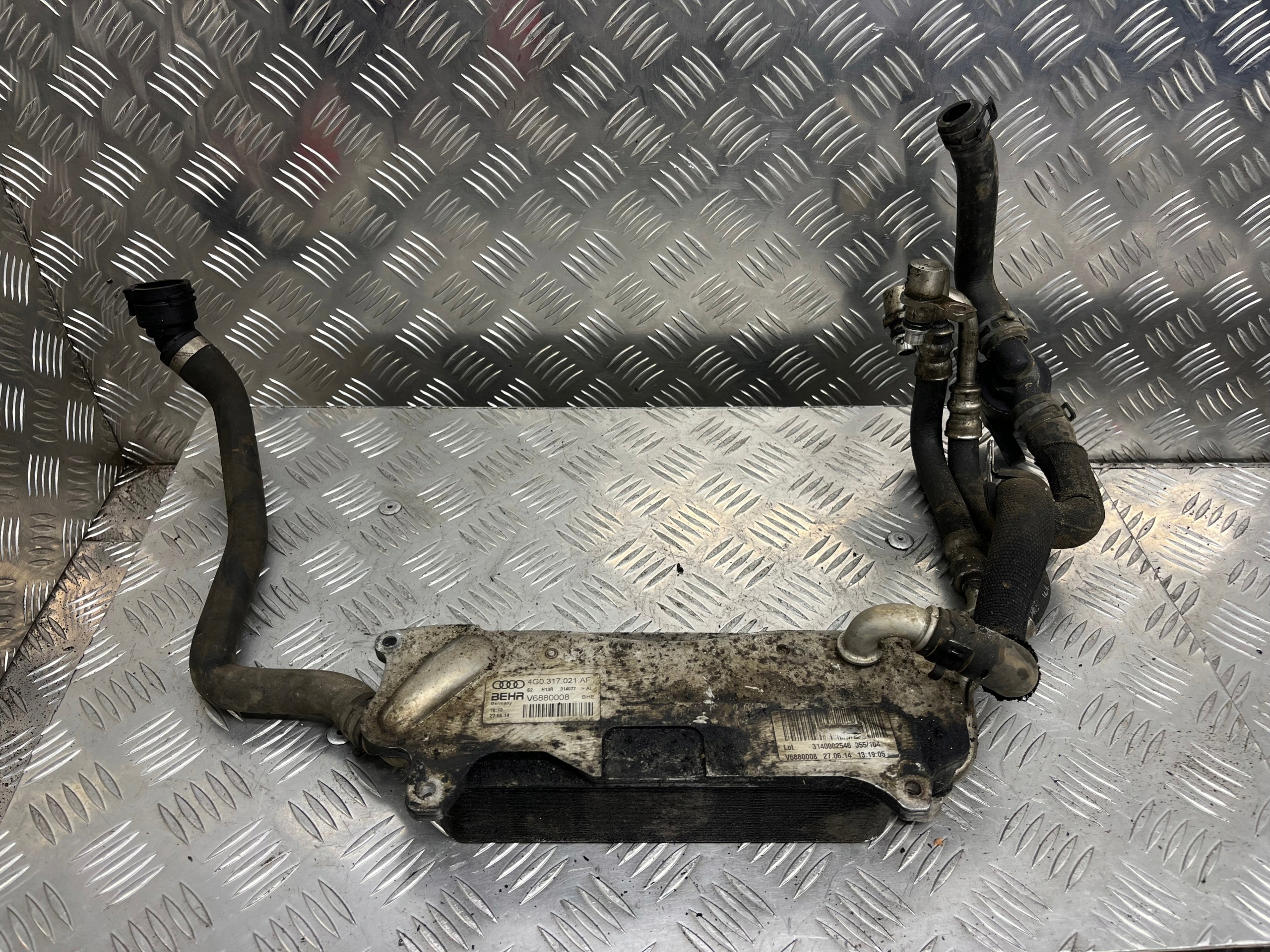 oil cooler AUDI A6-C7 4G0317021AF