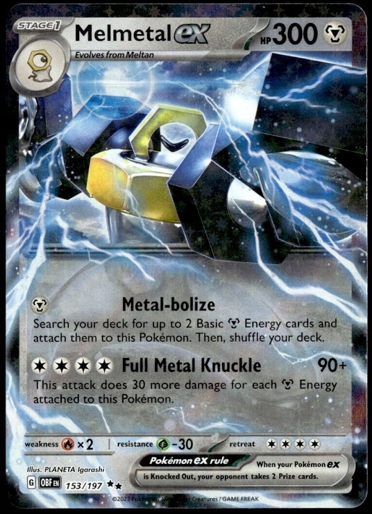 Karta Pokemon Tcg Melmetal Ex (153/197)