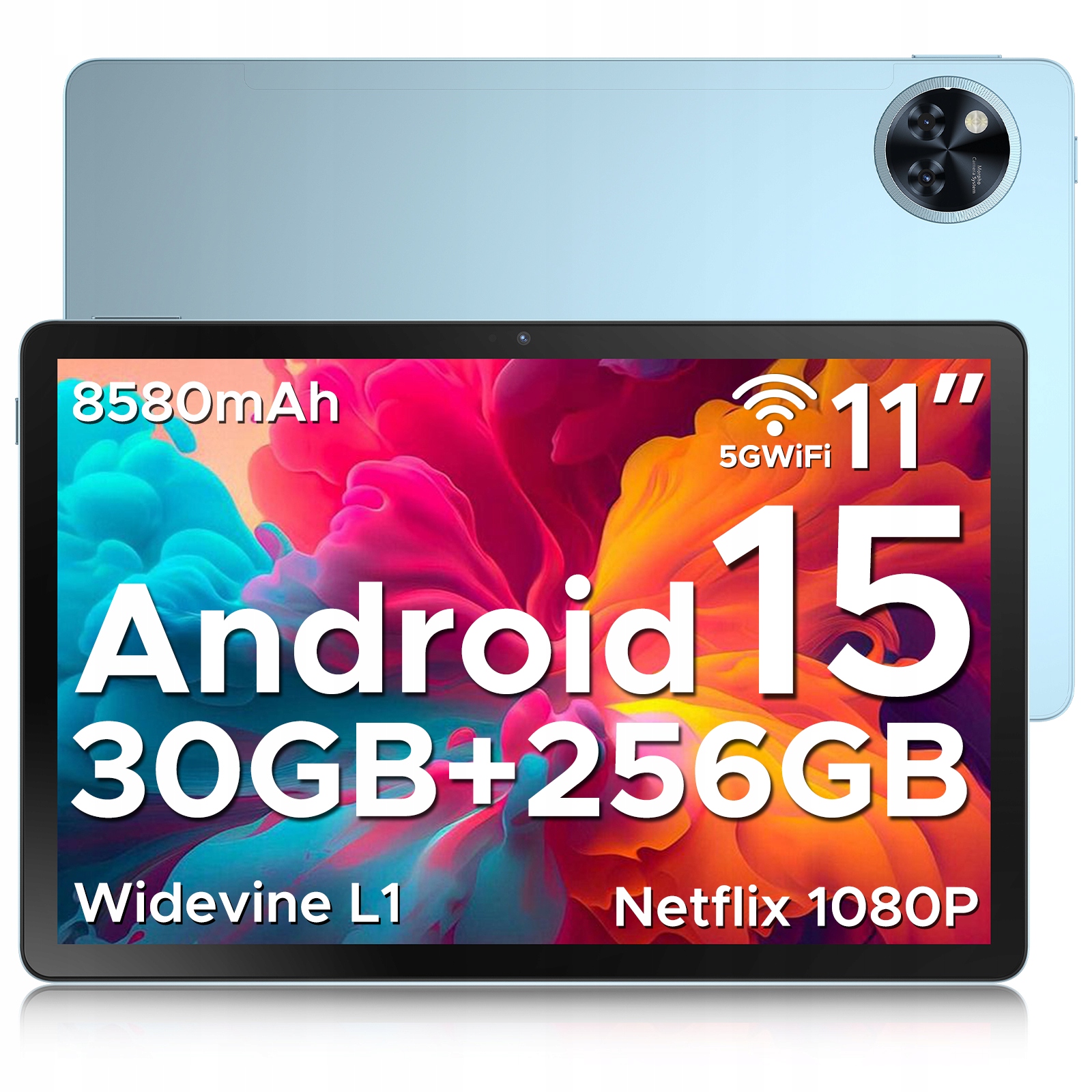 Tablet Doogee U11PRO Android15 11”30+256GB 8580 mAh 13MP/90Hz/OTG/WIFI6/BT5.