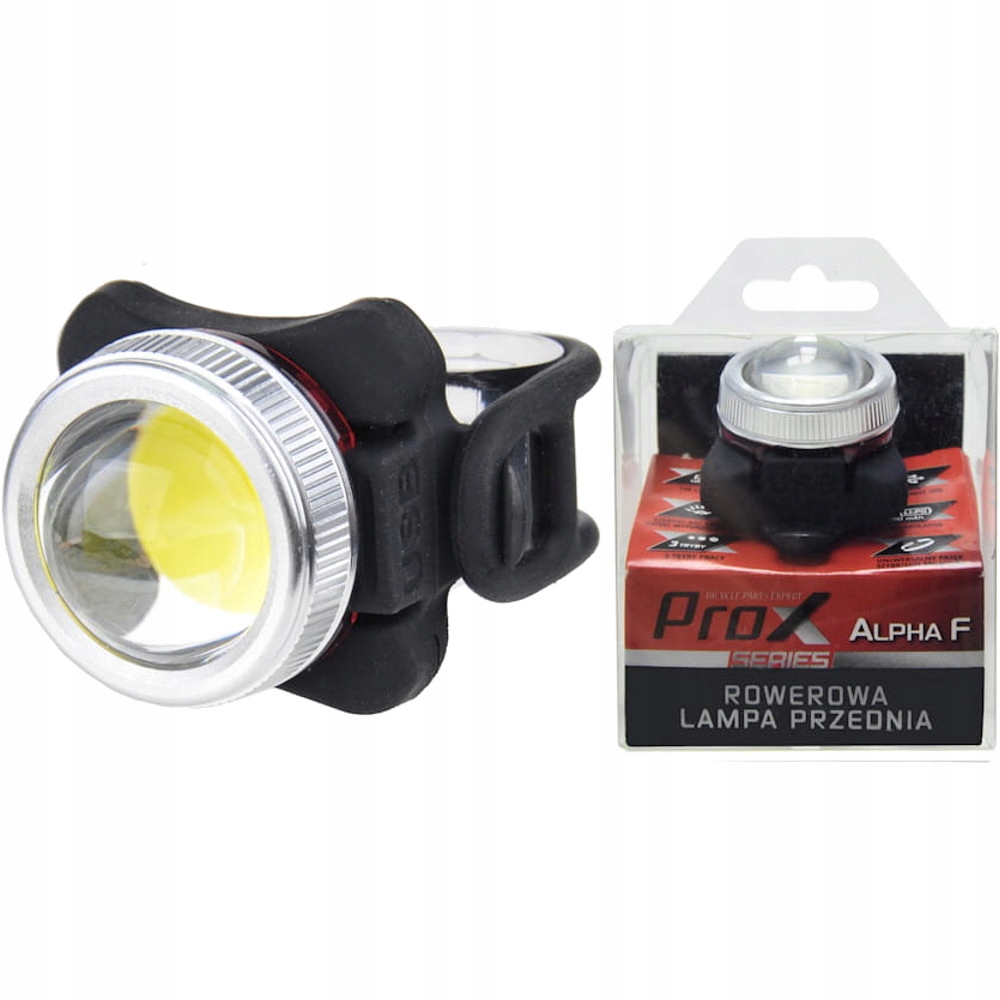 

Lampka rowerowa przednia ProX Alpha F Led Usb