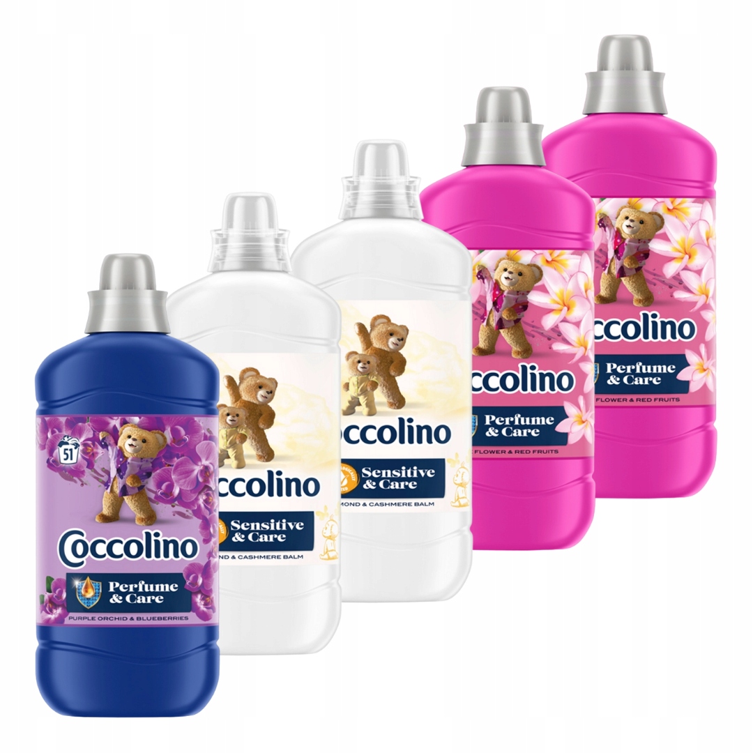 Coccolino Perfume&Care Płyn do płukania 5x1,275L Zestaw MIX (255 prań)