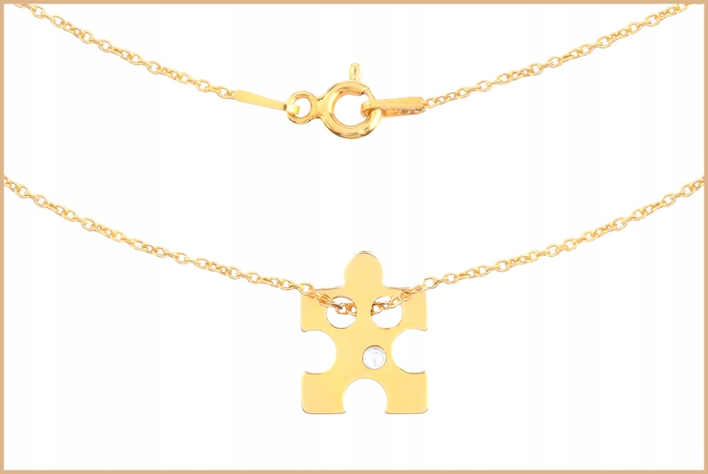 

Puzzel Swarovski naszyjnik pozłacany 45 cm nowość