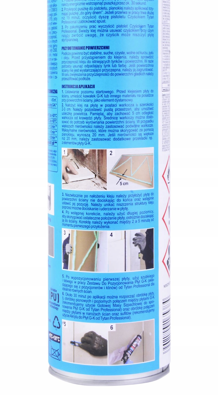 PIANOKLEJ DO PŁYT GIPSOWYCH G/K 830ML TYTAN Marka Tytan Professional