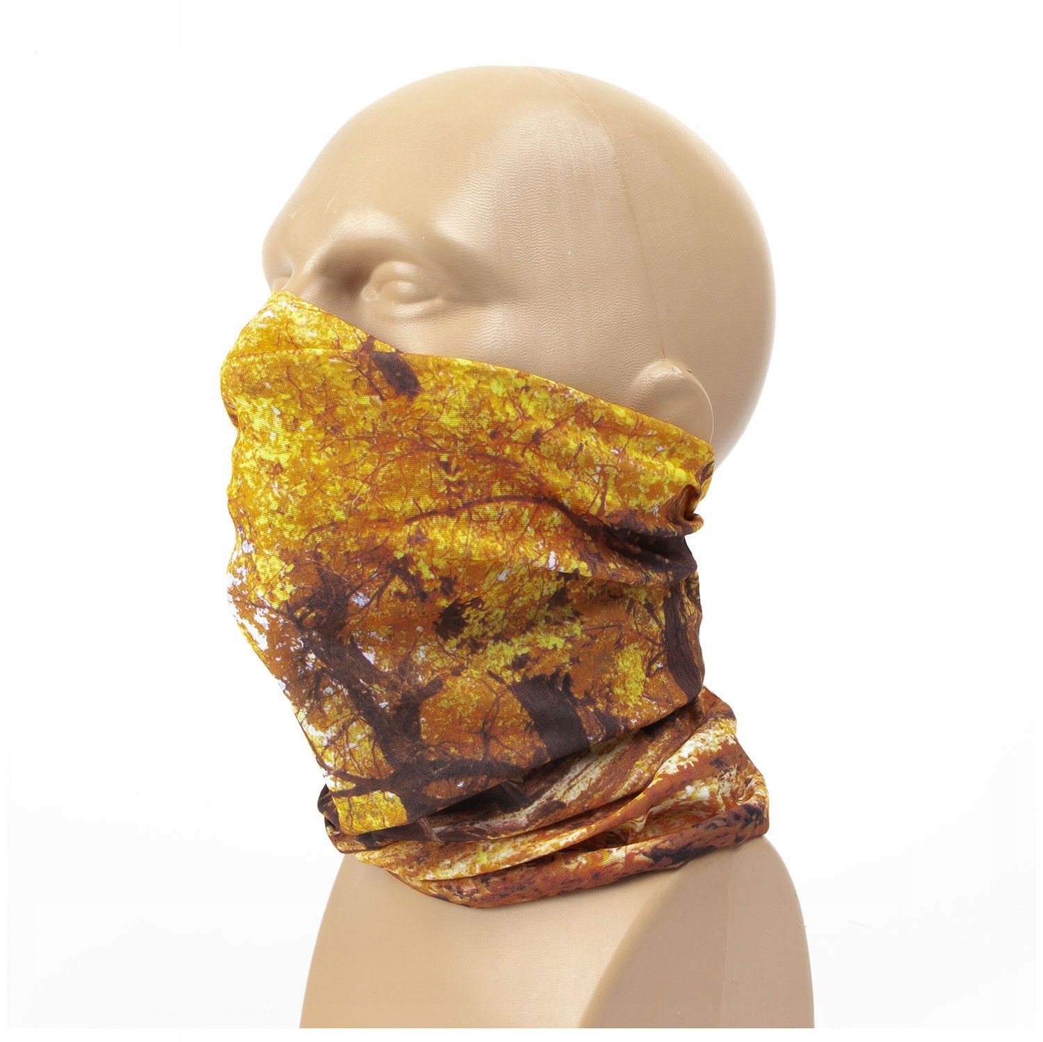 Komin wielofunkcyjny Neck Safe bezszwowy Chusta 48x24cm Camo leśne jesień