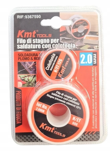 KTM TOOLS Cyna Szpula 60g 2mm + kalafonia