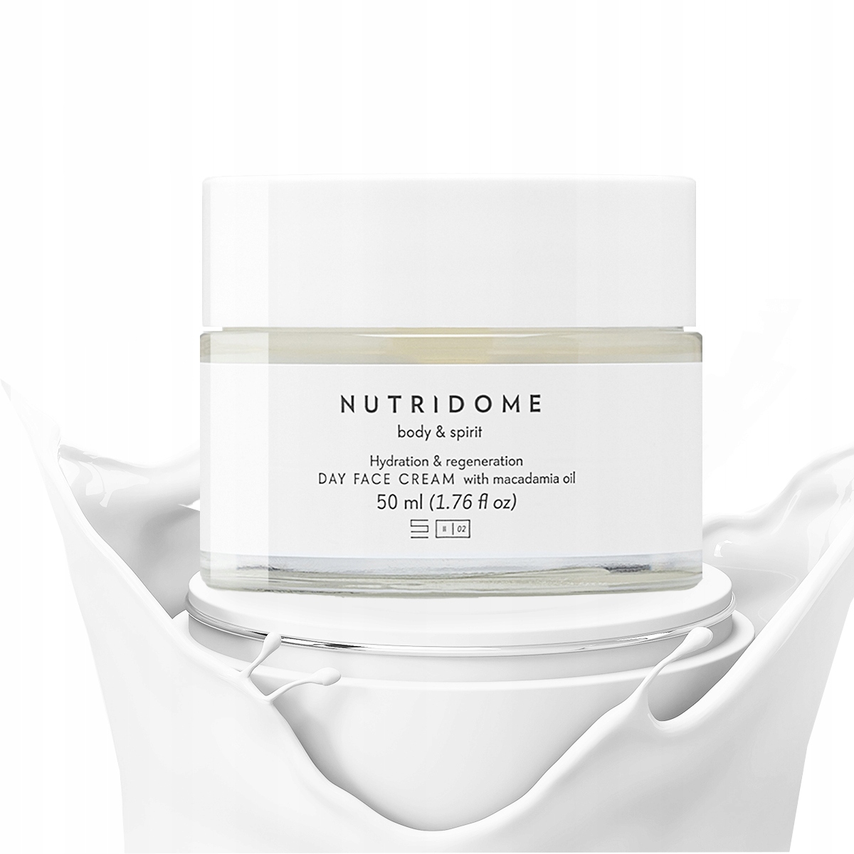 Denní Hydratační Pleťový Krém Makadamovým olejem pro regeneraci Nutridome