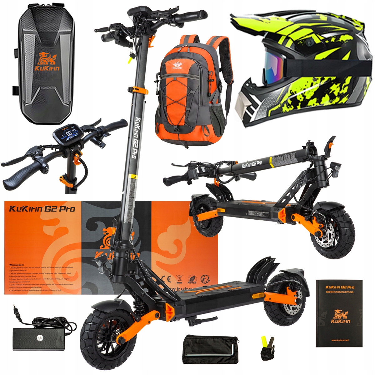 Pojazd Elektryczny KuKirin G2 Pro Abe 500w 48V 15.6AH 65KM 25KM/h +Dárek