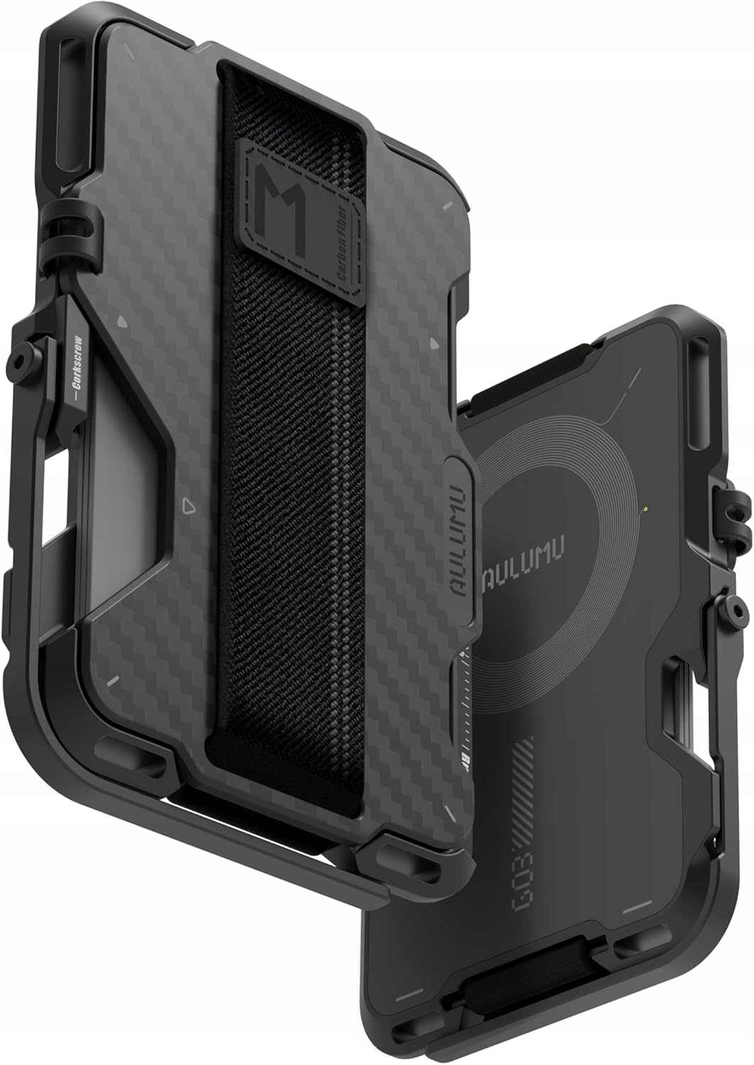 Aulumu G03 Magnetická peňaženka MagSafe, puzdro na karty Rfid a stojan