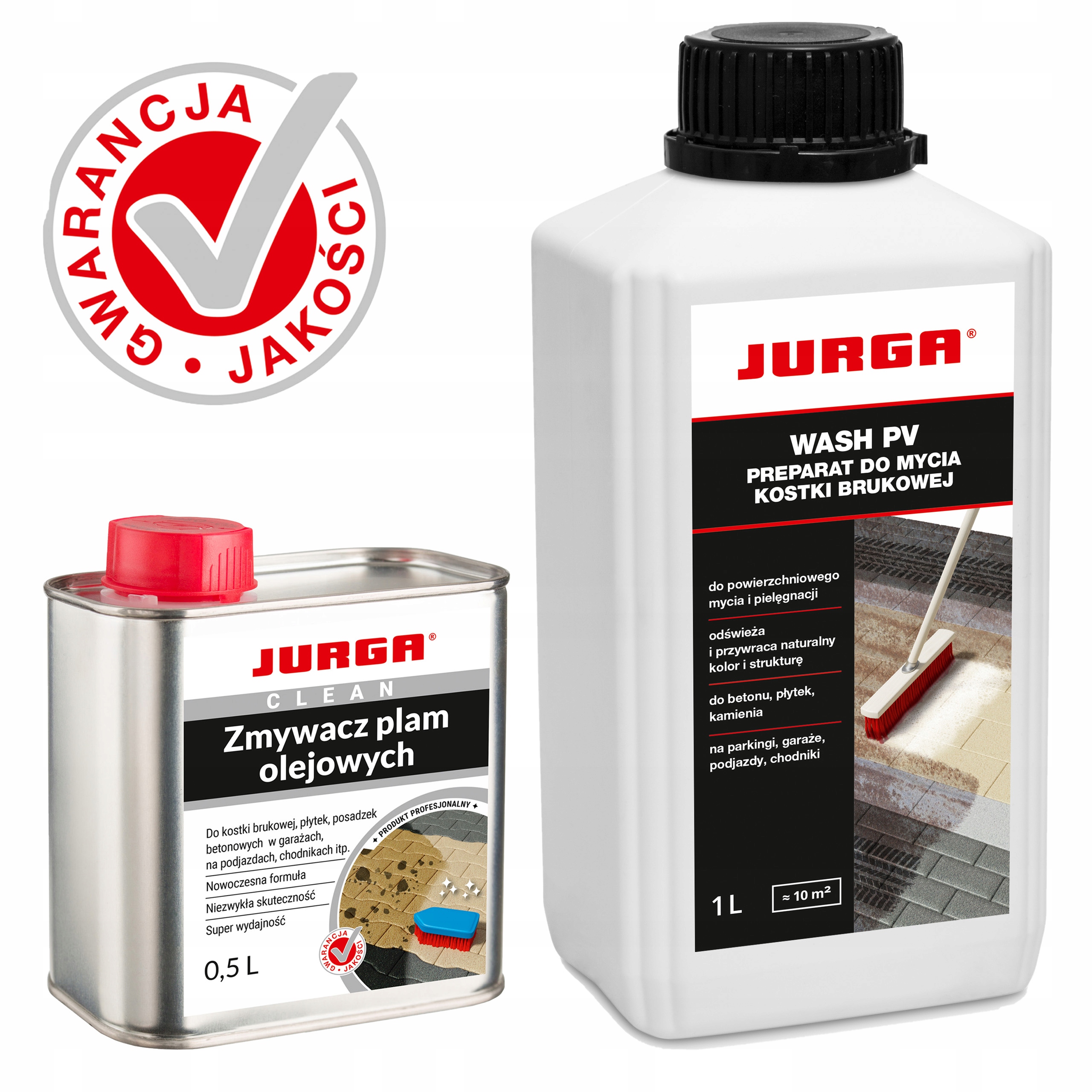 Čistič olejových skvrn 0,5L Plus Wash Pv 1L pro tlakové myčky Komplet