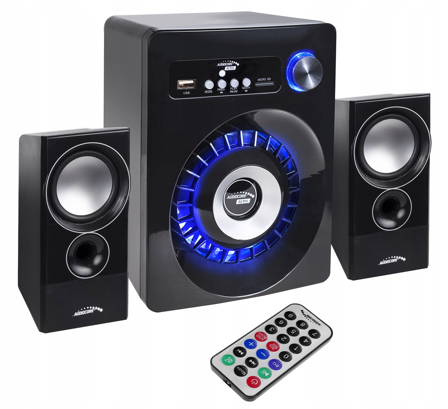 Комплект динамиков 2.1 Audiocore AC910 20 Вт черный