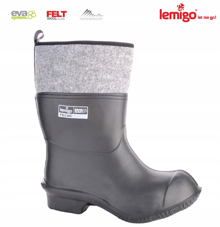Lemigo Kalosze Filcaki Gumofilce Piankowe EVA 43 Model Filcak 804 Eva