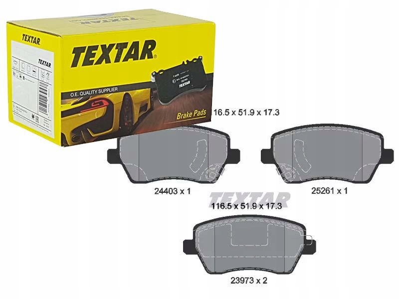 

Textar Klocki Hamulcowe Przód 2440301