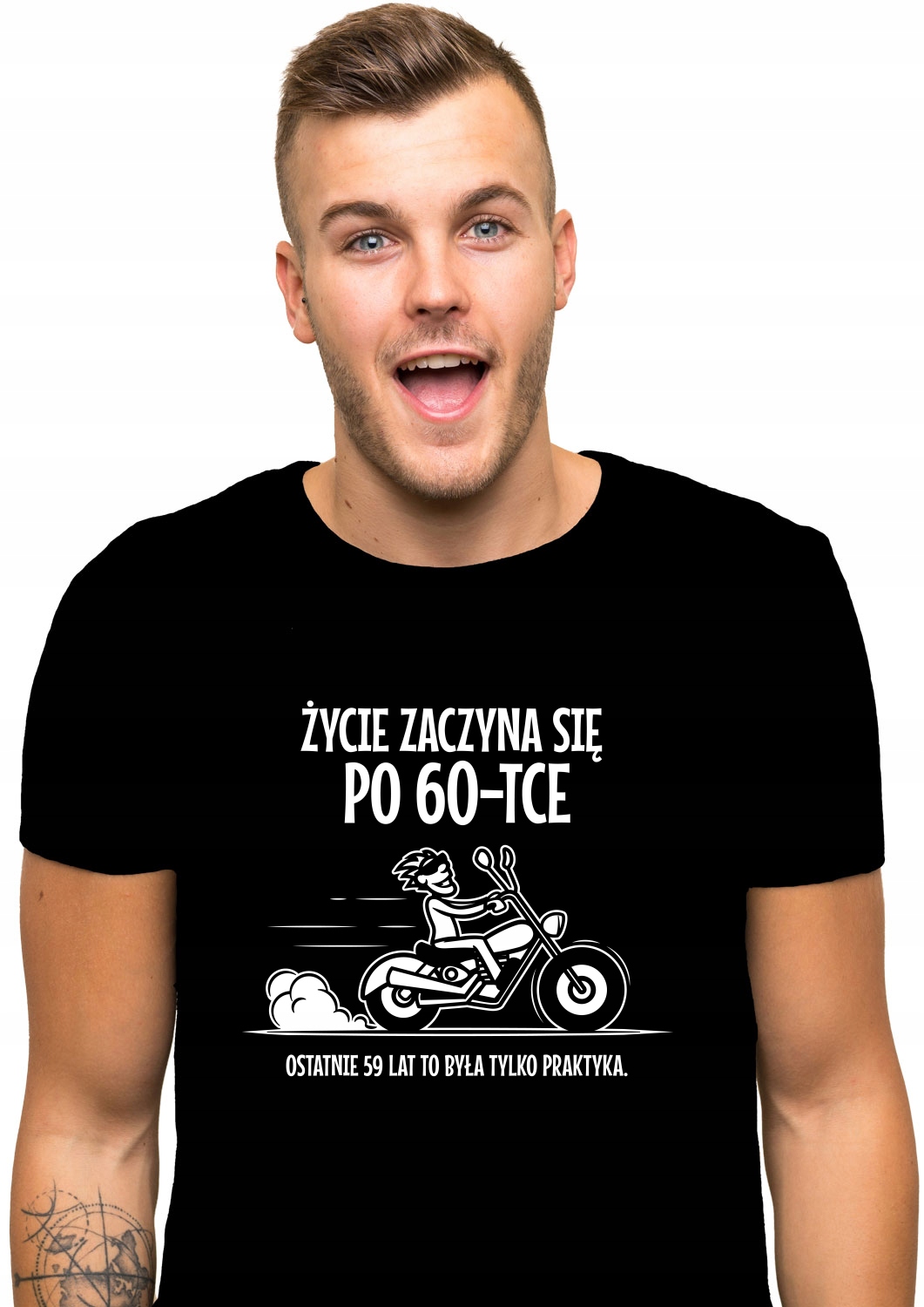 

koszulka Życie Zaczyna Się Po 60-TCE prezent