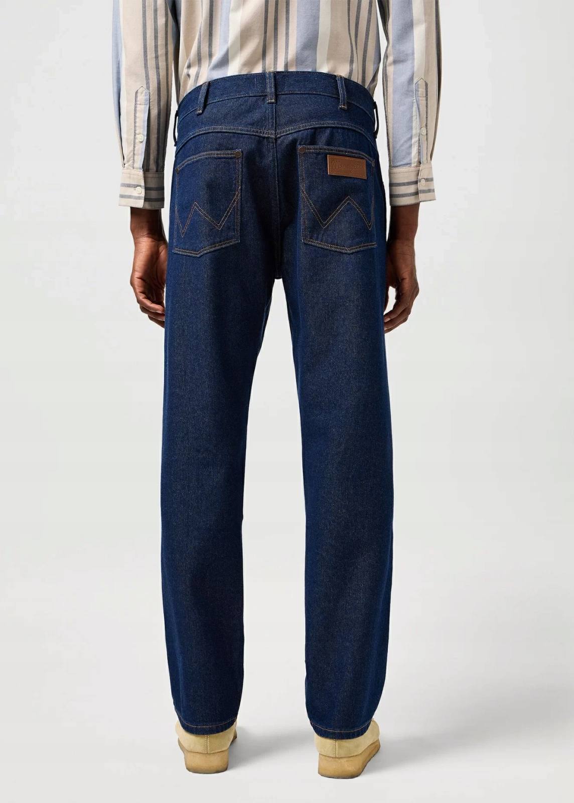 Pánské jednoduché džíny Wrangler Frontier Rinsed Night 112364502 38/30