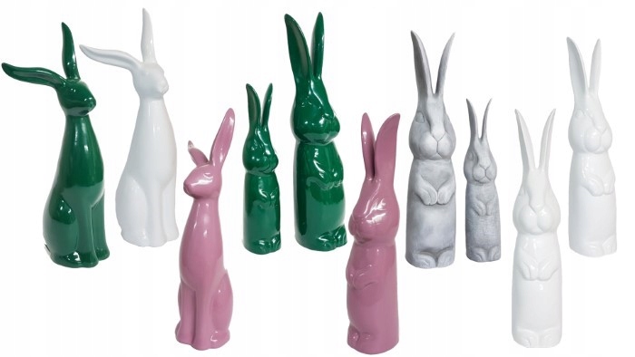 ZAJĄCZEK WIELKANOCNY KRÓLIK CERAMICZNY TRUSIA Marka Akcent