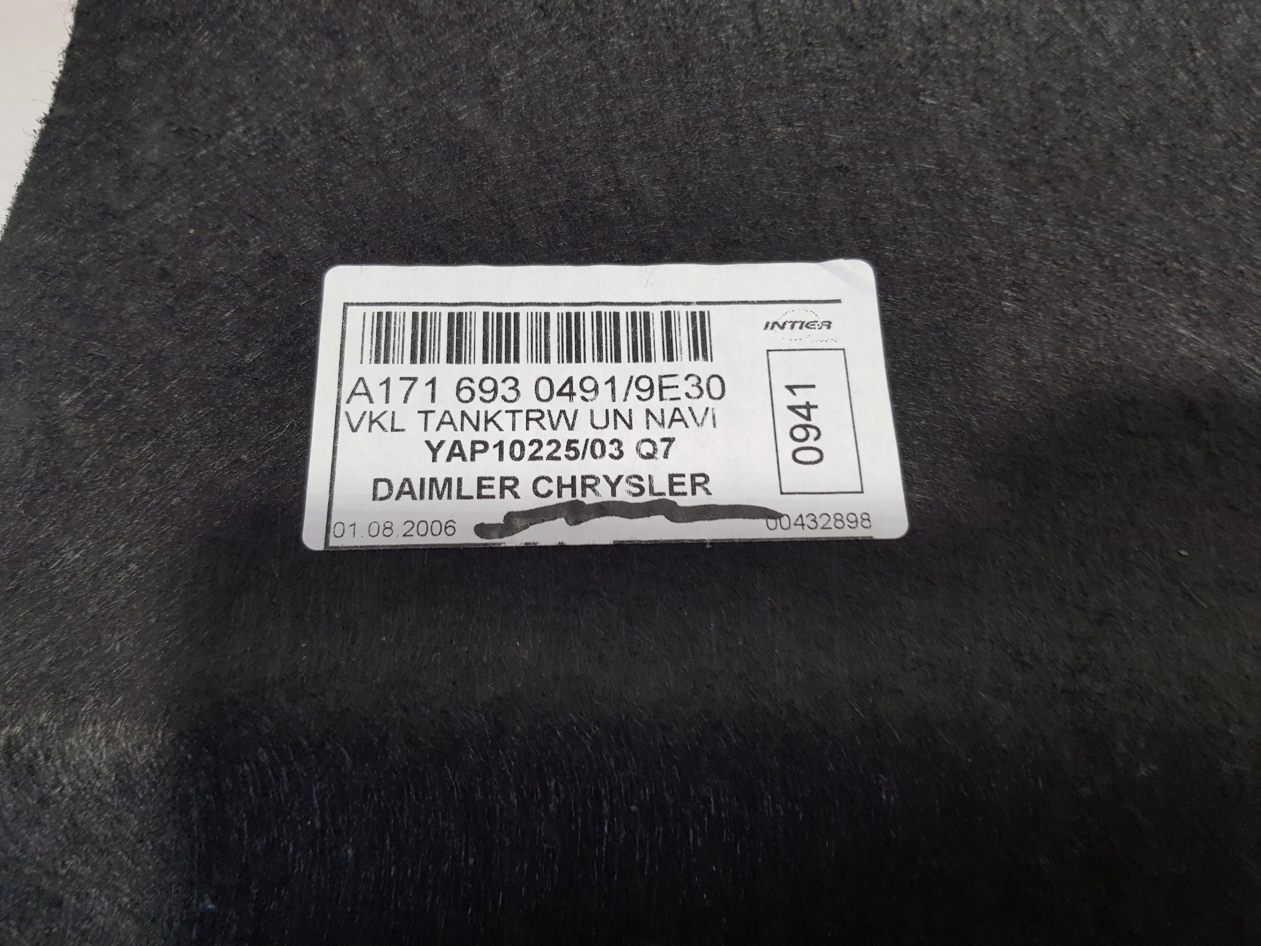 mats upholstery boot MERCEDES SLK R171 W171
