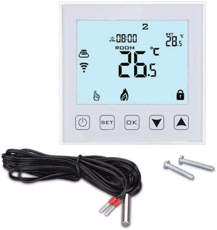 Programovatelný termostat LCD displej podlahového vytápění Bez Wifi