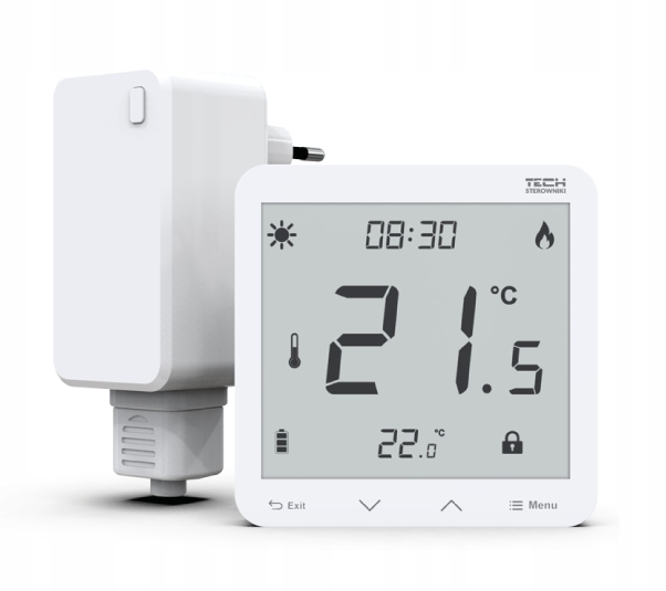 Regulátor izbového ovládača Tech ST-297v2 Biely