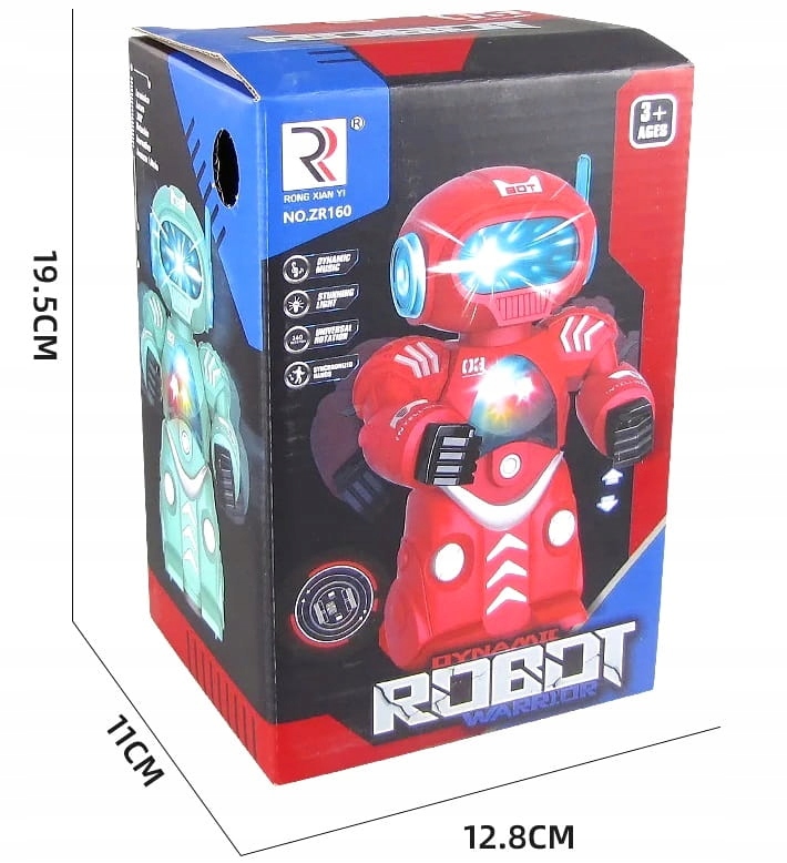 TAŃCZĄCY ROBOT NA BATERIE ŚWIATŁO DŹWIĘK KOSMITA Kolor dominujący wielokolorowy