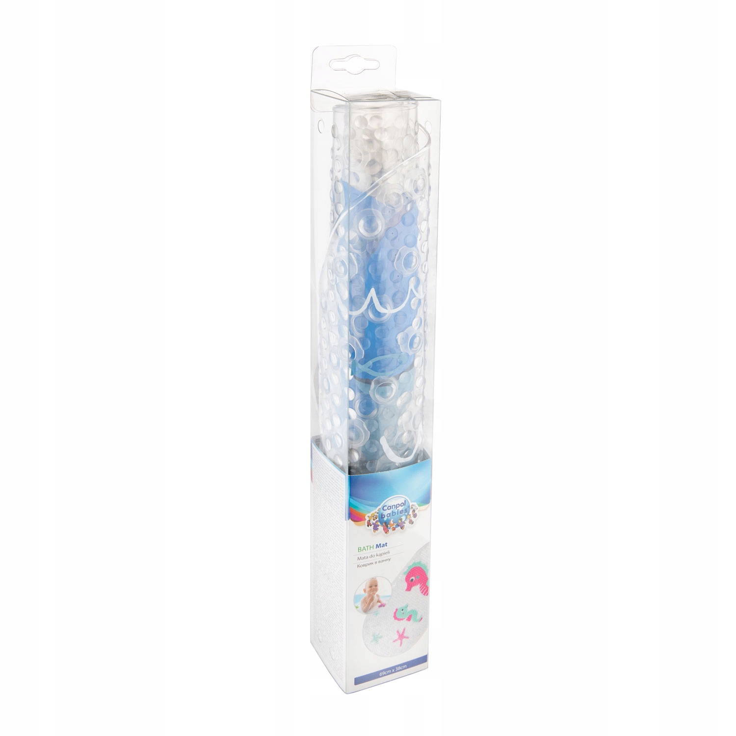 CANPOL MATA ANTYPOŚLIZGOWA DO KĄPIELI WANNY 80/001 Wysokość produktu 69 cm