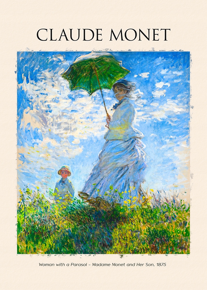

Claude Monet Kobieta Z Paras. plakat 30x40cm #409