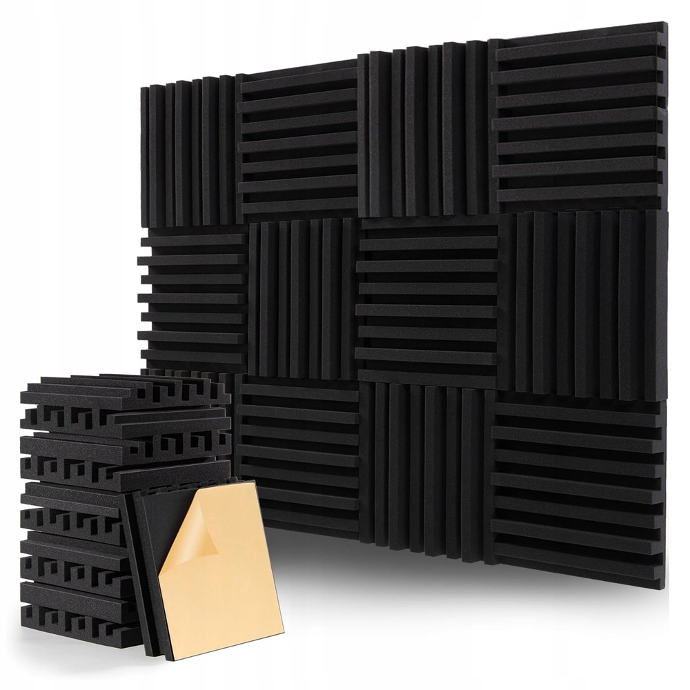 Odhlučňovací Podložky Akustické Pěny Pyramidky Kužel Nástěnný Panel 24el 5CM
