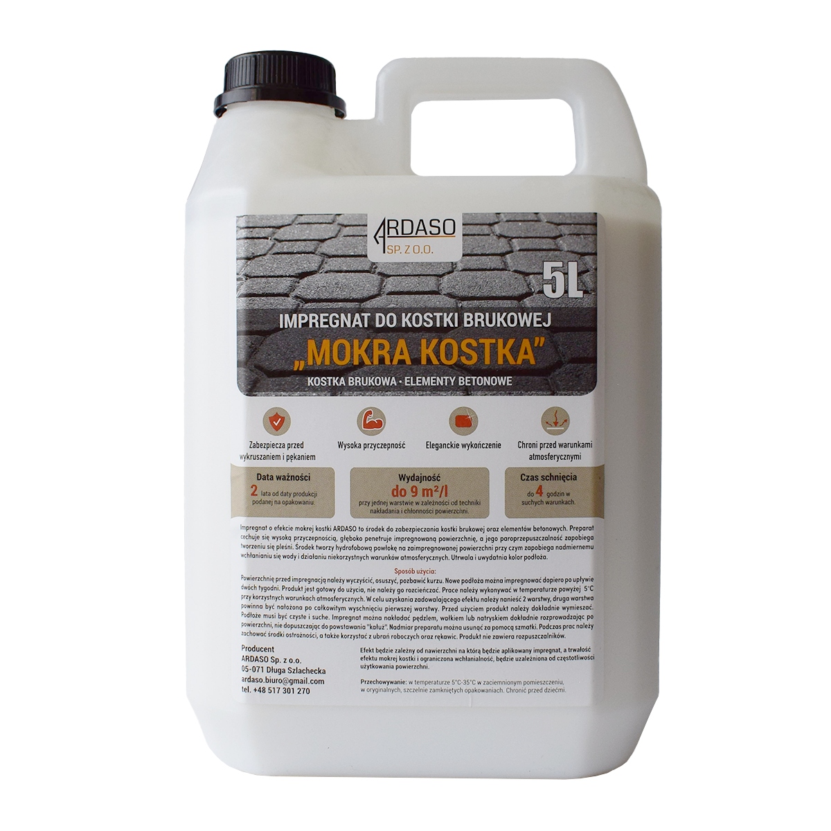 Silikonový impregnát na dlažební kostky – hydrofobní