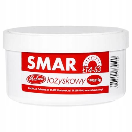

Malwa Smar Łożyskowy ŁT4-S3 montażowy 140g