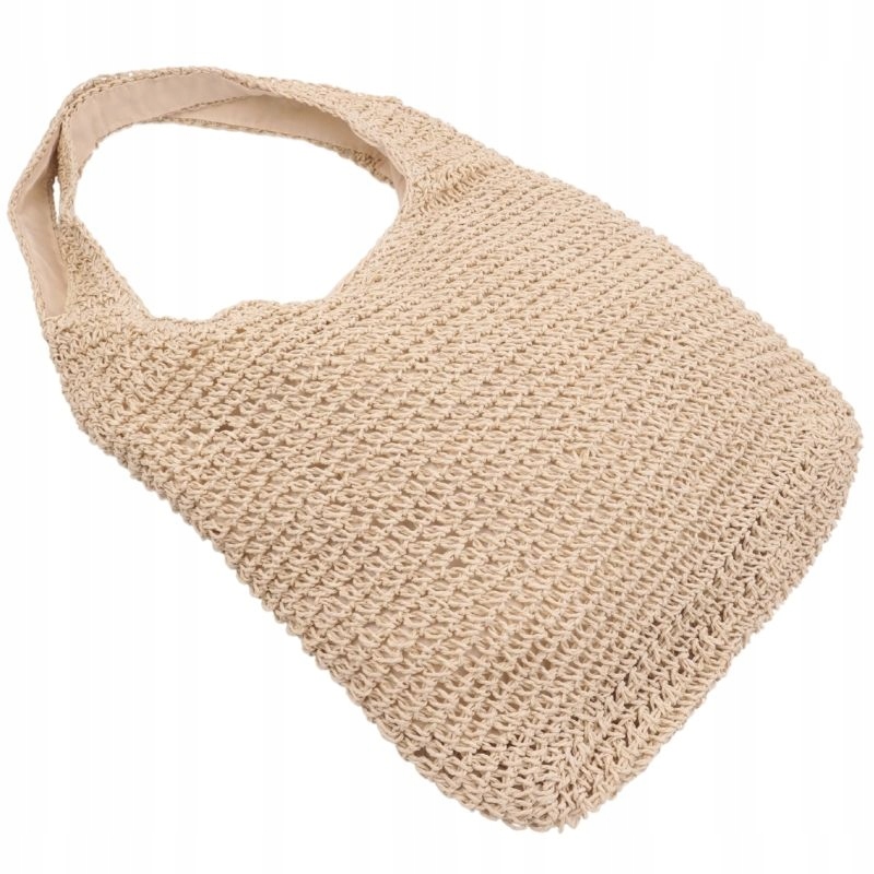 Torebka damska shopper na ramię słomiana plażowe torebki podróżne pojemne Marka inna