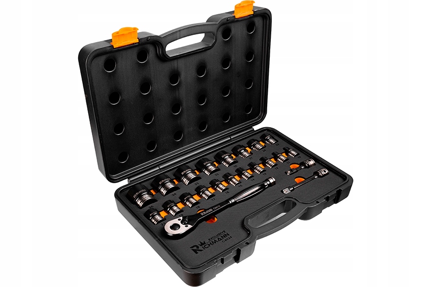 Zestaw nasadek udarowych Cr-Mo z grzechotką 10-36