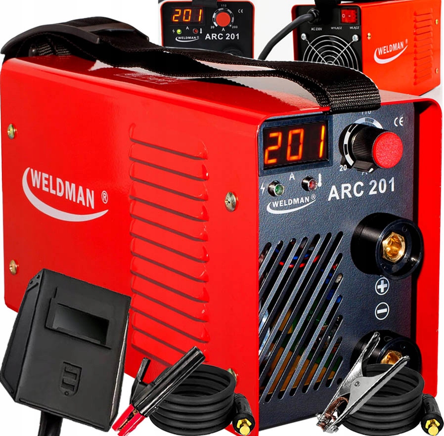 Spawarka Inwertorowa Elektrodowa Weldman Arc 201 Mma 230V Tig 200A Igbt