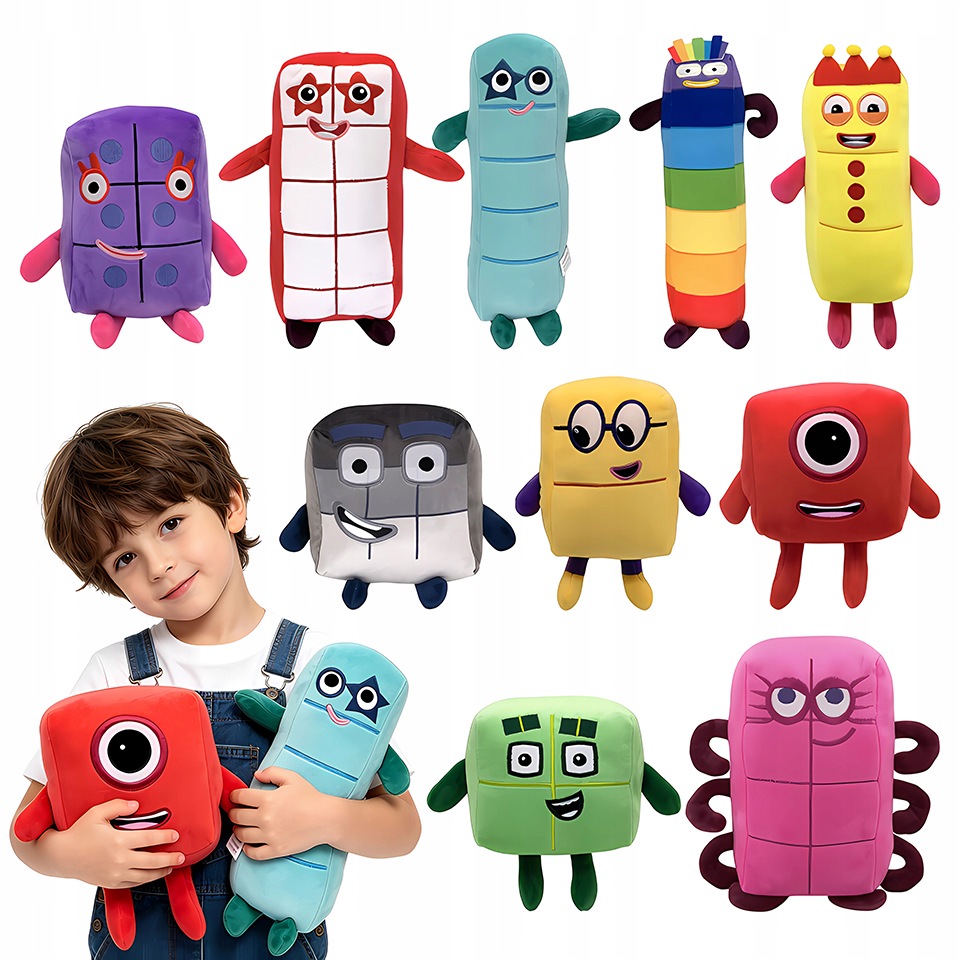 Numberblocks Maskotka Zestaw Maskotek 10SZT Plusz na urodziny