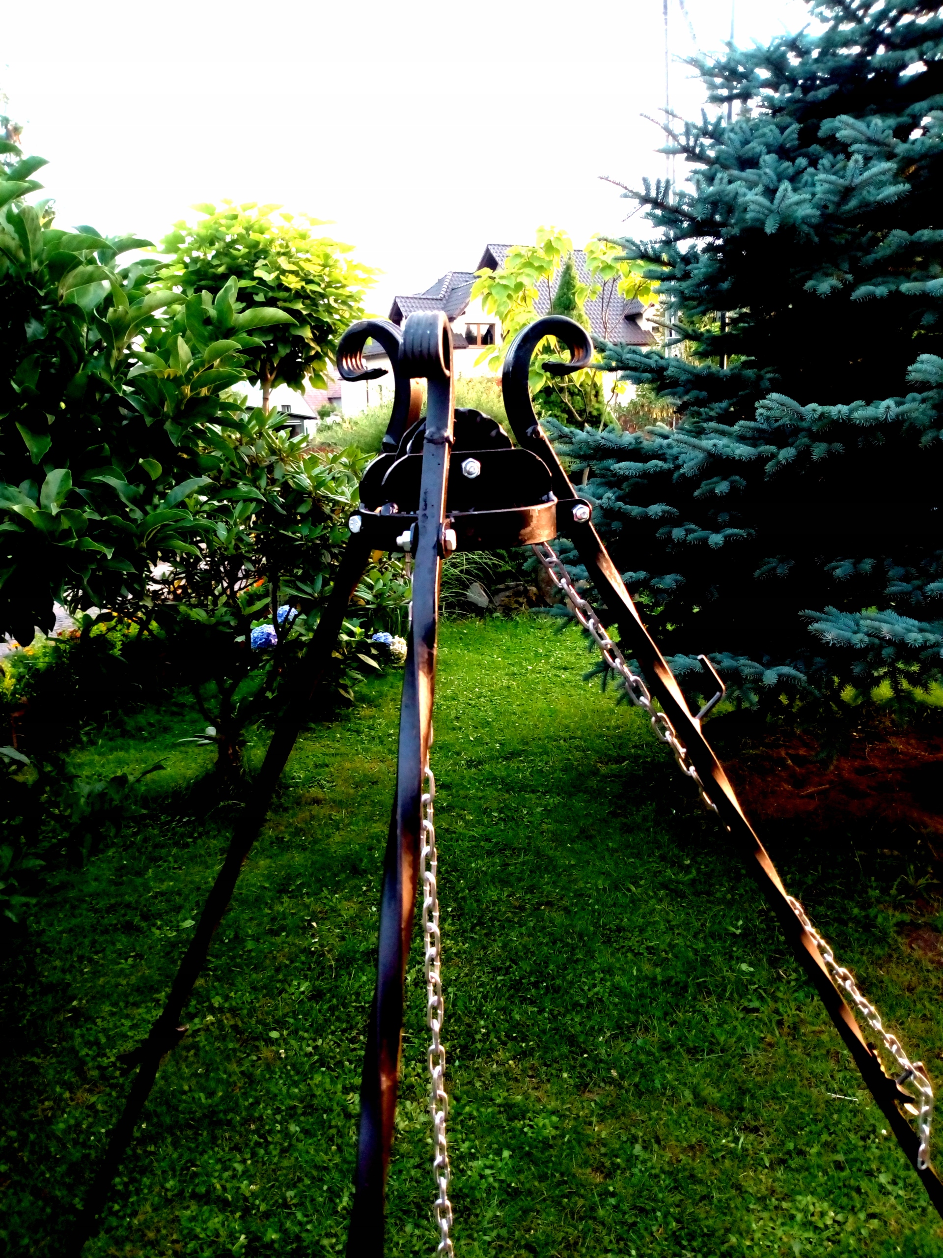 GRILL TRÓJNÓG PALENISKO FI60 +KOCIOŁEK 10+POKRYWKA Producent inna