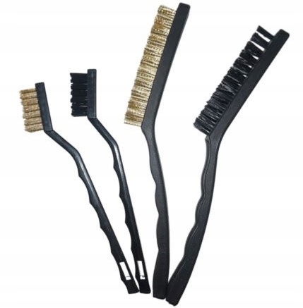 Szczotki do czyszczenia rdzy stal nylon 2x40mm 2x100mm 4 sztuki
