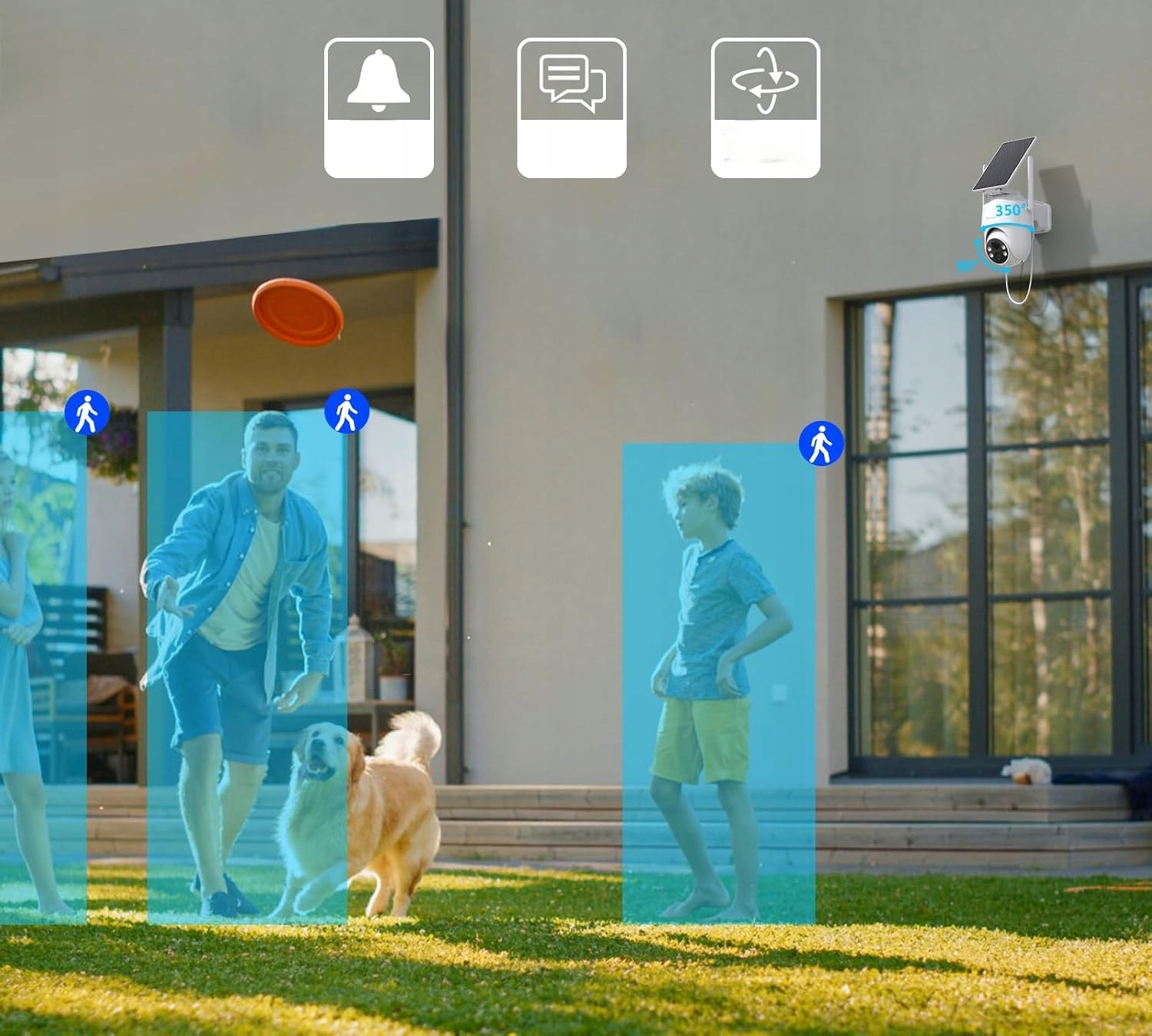 GALAYOU INTELIGENTNA KAMERA ZEWNĘTRZNA Z PANELEM SOALRNYM 2K ALEXA — miniatura 12
