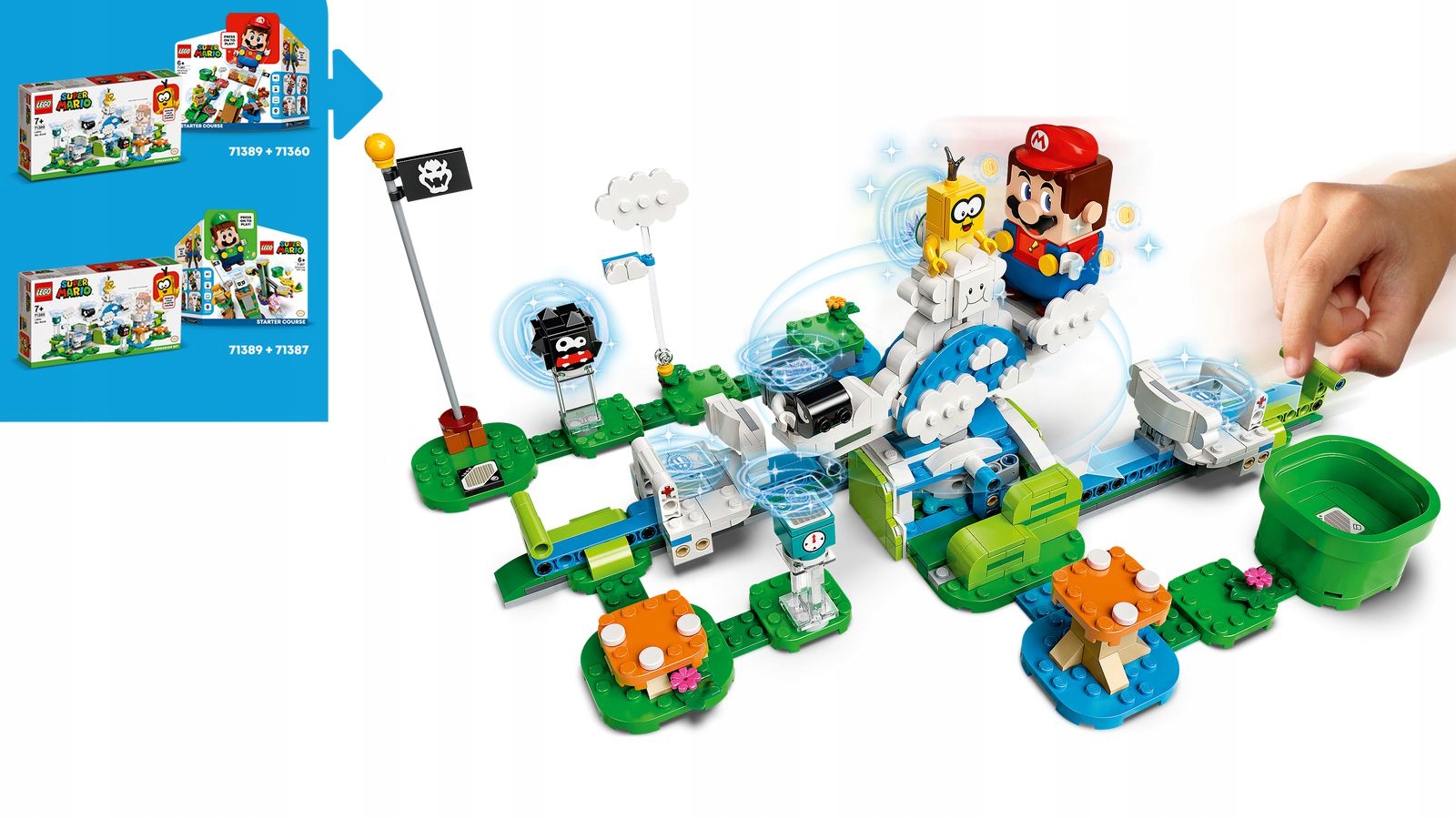 LEGO SUPER MARIO 71389 PODNIEBNY ŚWIAT LAKITU Płeć chłopcy dziewczynki