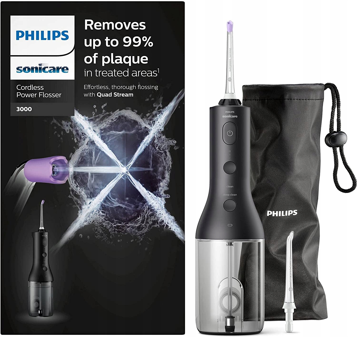 Philips Sonicare Cordless Power Flosser 3000 Irygator doustny HX3806/33