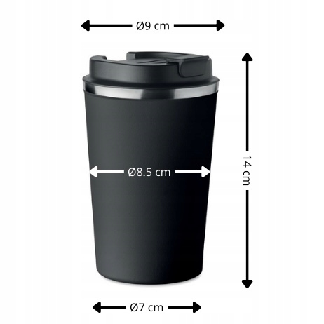 Kubek Termiczny Premium z Nadrukiem KAWUSIA NA WYPASIE 350ml 0,35l KT_006 Stan opakowania oryginalne