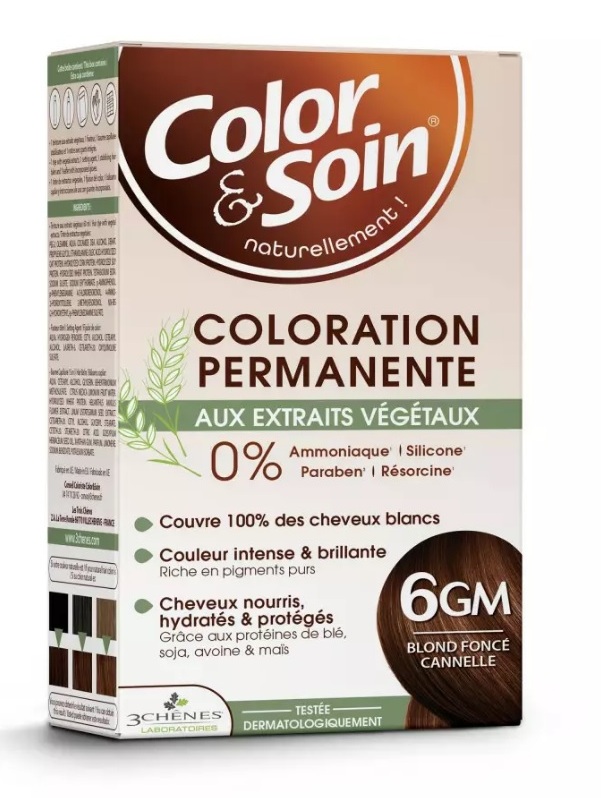 COLOR&SOIN 6GM CYNAMONOWY CIEMNY BLOND trwała Marka Color&Soin