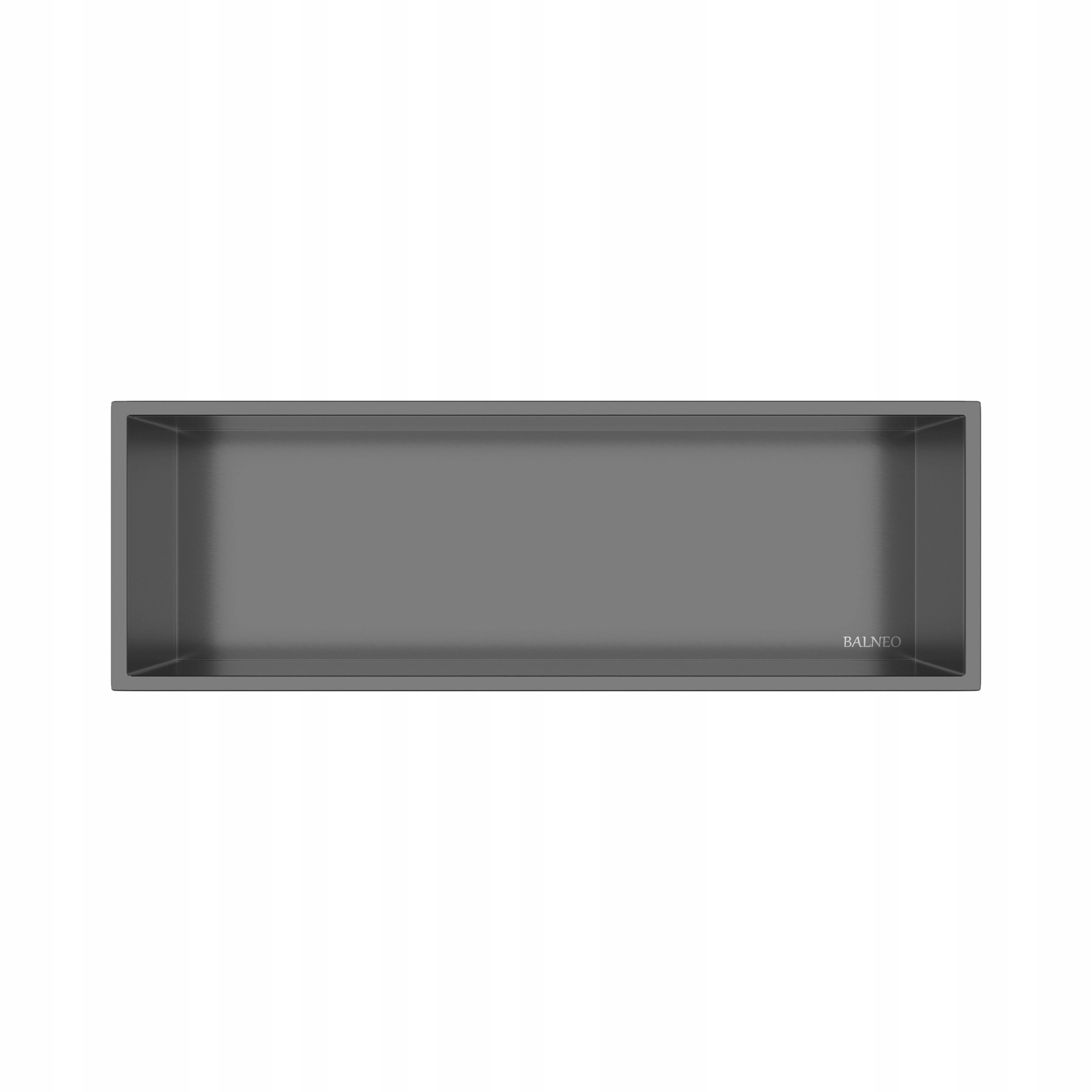 Wall-box One Gun Metal Výklenková polica z nehrdzavejúcej ocele 60x20x10 cm