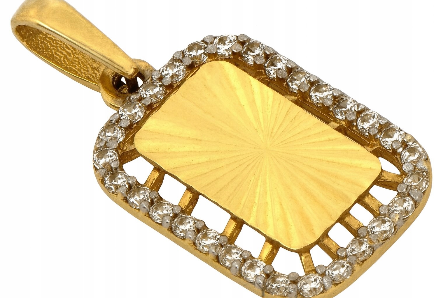 Zlatý přívěsek Au 585 obdélníkový ZA8129