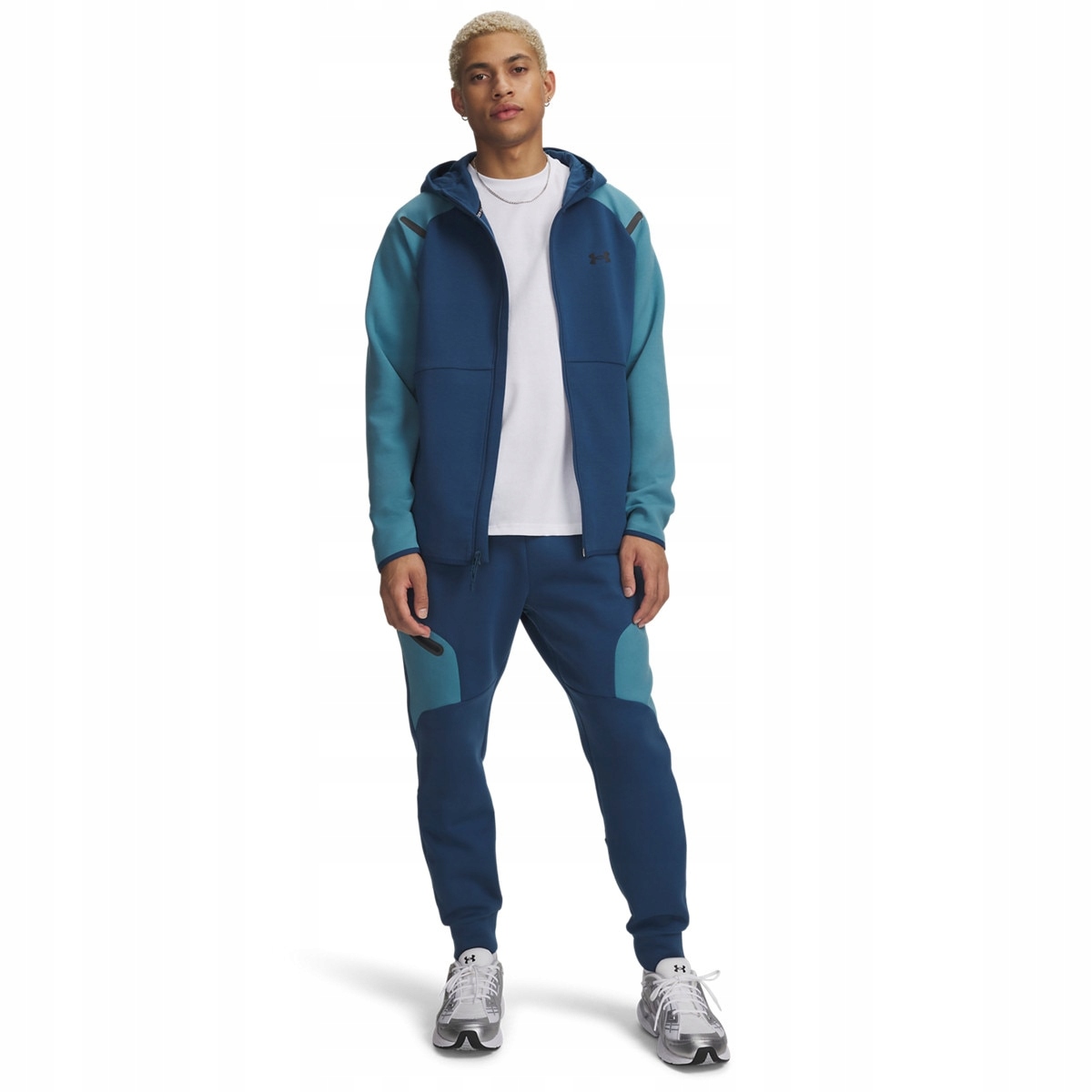 Męskie spodnie treningowe Under Armour Unstoppable Flc Jgr Eu Niebieski L