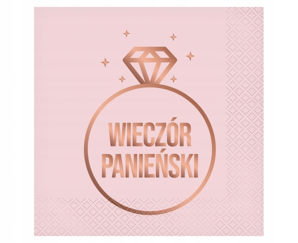

Serwetki Na Wieczór Panieński różowe 33cm 20x